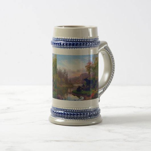 Majesteits in een Zweeds herfstlandschap Bierpul (Voorkant rechts)