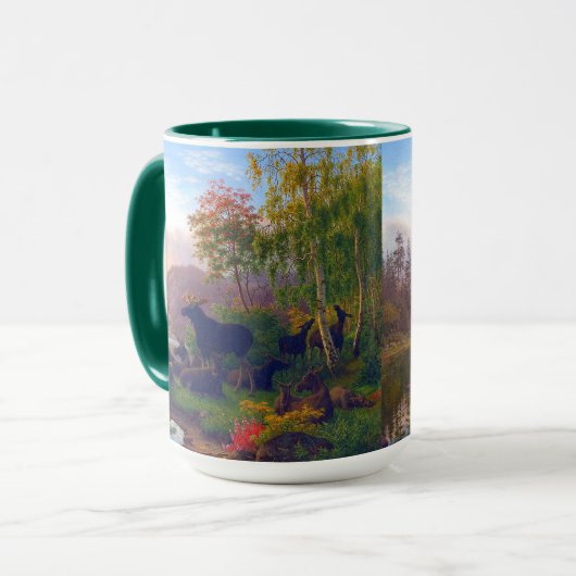 Majesteits in een Zweeds herfstlandschap Mok (Voorkant links)