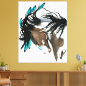 Majesteits Pinto Paint Canvas Afdrukken door Bihrl (Insitu (Woonkamer))