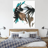 Majesteits Pinto Paint Canvas Afdrukken door Bihrl (Insitu (Slaapkamer))