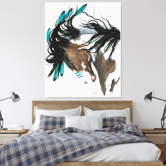 Majesteits Pinto Paint Canvas Afdrukken door Bihrl (Insitu (Slaapkamer))