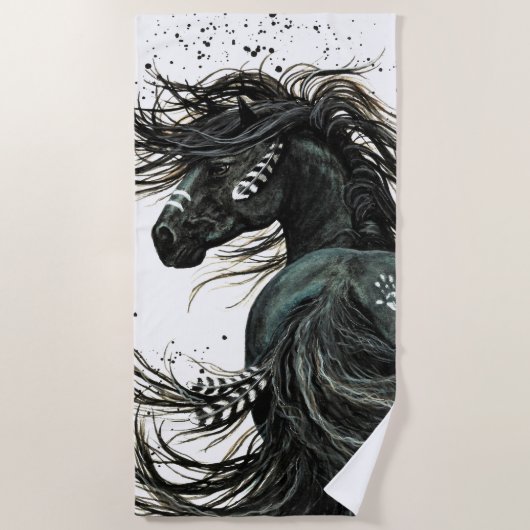 Majesteits strand op doornhaai strandlaken (Voorkant)