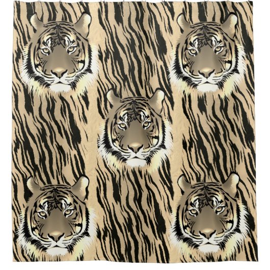 Majestetijger Douchegordijn (Voorkant)