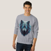 Majestic 3D Wolf Graphic T-shirt – Cyberpunk Fores (Voorkant volledig)