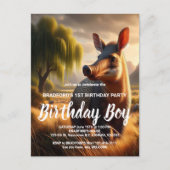 Majestic Aardvark in Serene Field Briefkaart (Voorkant)