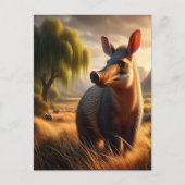 Majestic Aardvark in Serene Field Briefkaart (Voorkant)