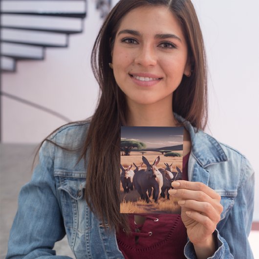 Majestic Aardvark Roam de aride vlakten Briefkaart