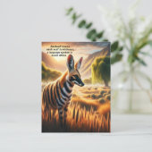 Majestic Aardwolf in Serene Field Briefkaart (Staand voorkant)