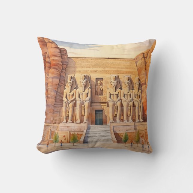 Majestic Abu Simbel Temple Kussen (Voorkant)