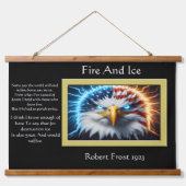 Majestic adelaar met Amerikaanse vlag kroon Hangend Wandkleed (Voorkant)