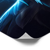 Majestic adelaar met Amerikaanse vlag kroon Poster (Hoek)