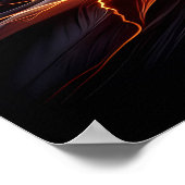 Majestic adelaar salueren met Amerikaanse trots Poster (Hoek)