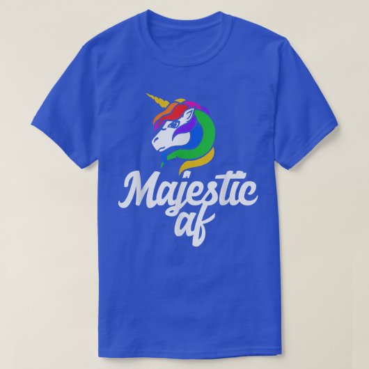 Majestic AF magical unicorn t-shirt unicorns (Design voorkant)
