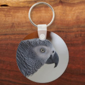 Majestic African Gray Parrot Sleutelhanger (Voorkant)