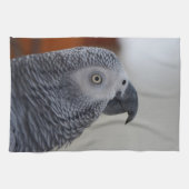 Majestic African Gray Parrot Theedoek (Horizontaal)