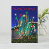 Majestic Agave op een eenzijdige platte vakantieka Feestdagenkaart (Staand voorkant)