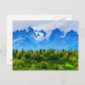 Majestic Alaska Mountains Briefkaart (Voorkant / Achterkant)