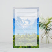 Majestic Alaska Mountains Briefpapier (Staand voorkant)