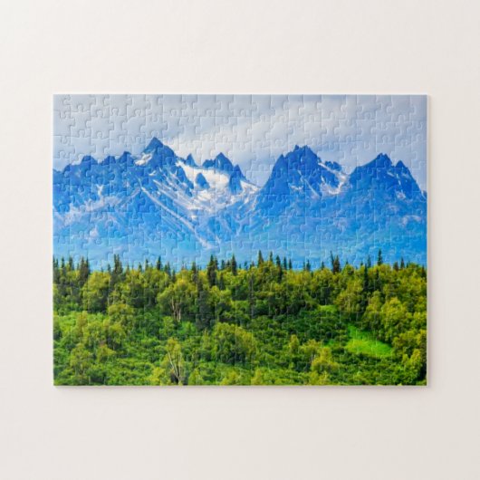 Majestic Alaska Mountains Legpuzzel (Horizontaal)