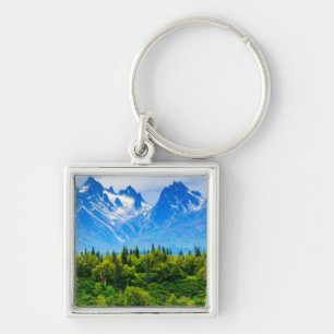 Majestic Alaska Mountains Sleutelhanger