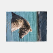 Majestic Alaskan Brown Bear Fleece Deken (Voorkant (Horizontaal))
