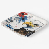 Majestic American Bald Eagle Floral Papieren Bordje (Gebogen)