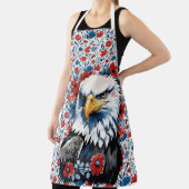 Majestic American Bald Eagle Floral Schort (Insitu)