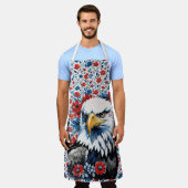 Majestic American Bald Eagle Floral Schort (Gedragen)