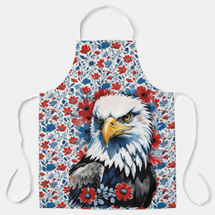 Majestic American Bald Eagle Floral Schort