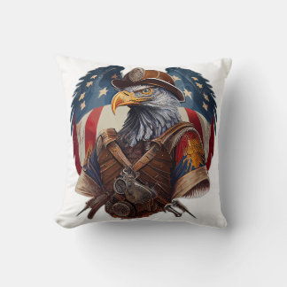 Majestic American Eagle - Patriottische kunst van  Kussen