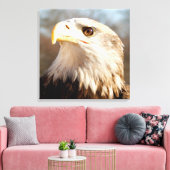 Majestic Amerikaanse kale adelaar close-up Canvas Afdruk (Insitu (Woonkamer))