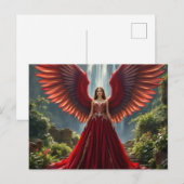 Majestic Angel Fine Art Briefkaarten - Levendige F (Voorkant / Achterkant)