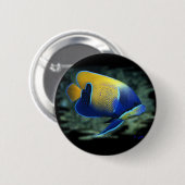 Majestic Angel Fish Ronde Button 5,7 Cm (Voorkant /achterkant)