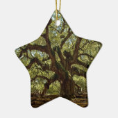 Majestic Angel Oak Keramisch Ornament (Links)