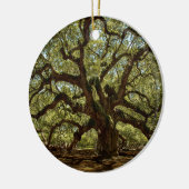 Majestic Angel Oak Keramisch Ornament (Links)