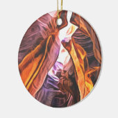 Majestic Antelope Canyon Pagina Arizona Kerstmis Keramisch Ornament (Links)