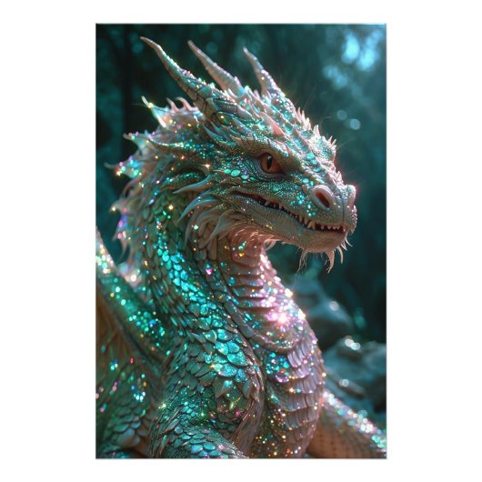 ** Majestic AP88 Fantasy Dragon Wall Art 26 Foto Afdruk (Voorkant)