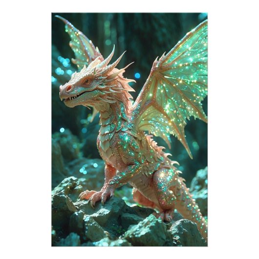 *~* Majestic AP88 Fantasy Dragon Wall Artwork 7 Foto Afdruk (Voorkant)