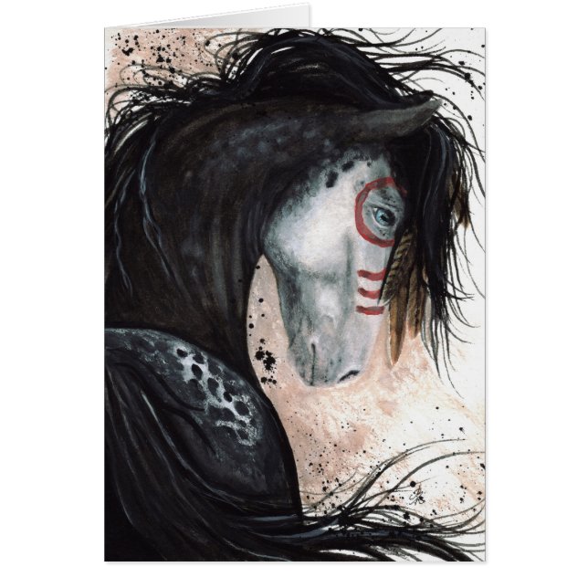 Majestic Appalossa Horse van BiHrLe Card (Voorkant)