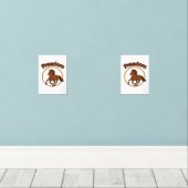 **Majestic Arabian Horse in the Golden Desert** Muurkunst Sets (Houten vloer)