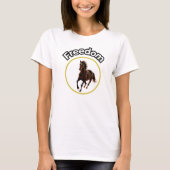 **Majestic Arabian Horse in the Golden Desert** T-shirt (Voorkant)