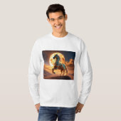 Majestic Arabisch Paard T-shirt: Desert Run T-shirt (Voorkant volledig)