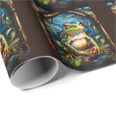 Majestic Arcane Frog Glas in lood Illustratie Cadeaupapier (Rol Hoek)
