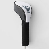 Majestic arend in vlucht golfheadcover (Schuin)