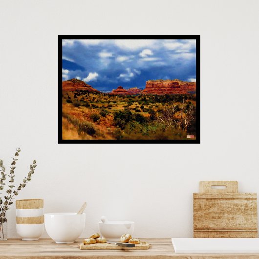 Majestic Arizona Desert 1 Poster (Keuken)