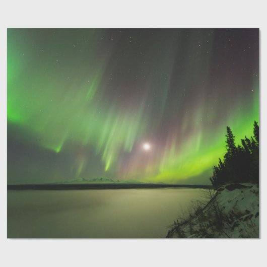 Majestic Aurora Cadeaupapier (Vlak)