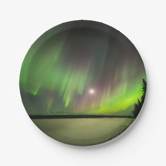 Majestic Aurora Papieren Bordje (Voorkant)