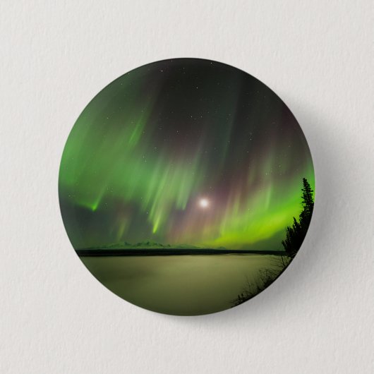 Majestic Aurora Ronde Button 5,7 Cm (Voorkant)