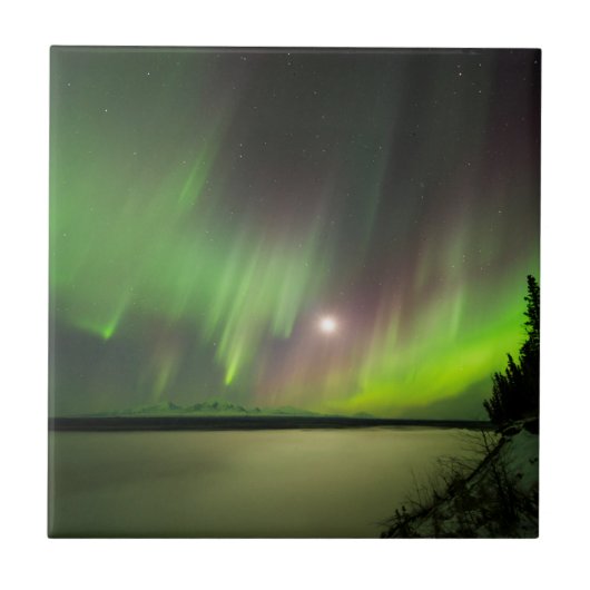 Majestic Aurora Tegeltje (Voorkant)