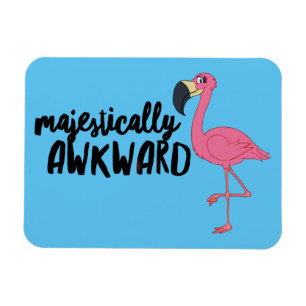 Majestic Awkward Flamingo 3 "x4" Photo Magnet Magneet
